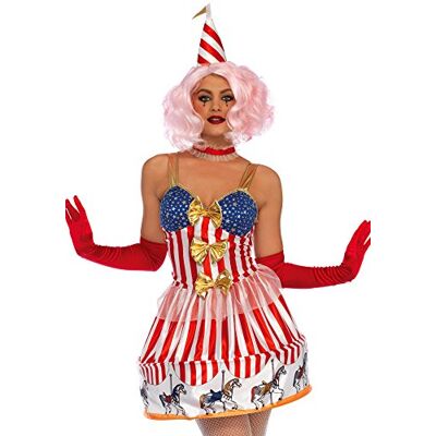 Leg Avenue Carousel Clown Kostüm, vielfarbig, Größe: Small (EUR 36) Leg Avenue Carousel Clown Kostüm, vielfarbig, Größe: Small (EUR 36)