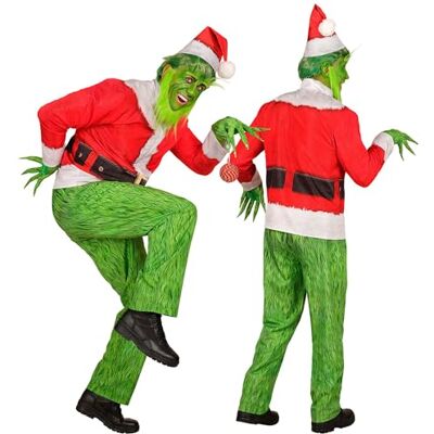 W WIDMANN MILANO Party Fashion – julmonster kostym set för vuxna, komplett outfit för karneval, jul W WIDMANN MILANO Party Fashion – julmonster kostym set för vuxna, komplett outfit för karneval, jul