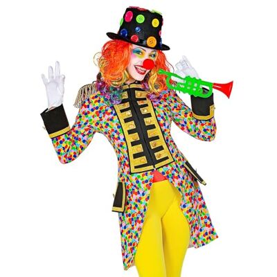 W WIDMANN MILANO Party Fashion Widmann 50850 50850-konfetti parade-frack, trädgårdsuniform, punkter, clown, cirkusdirektor, kostym, karneval, temafest, damer, flerfärgad, XXL W WIDMANN MILANO Party Fashion Widmann 50850 50850-konfetti parade-frack, trädgårdsuniform, punkter, clown, cirkusdirektor, kostym, karneval, temafest, damer, flerfärgad, XXL