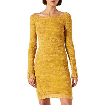 Just Cavalli Damklänning, klänning, 906 lätt, guld, XXL Just Cavalli Damklänning, klänning, 906 lätt, guld, XXL