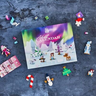 Plus-Plus PLUS PLUS Adventskalender Norrsken 600 bitar Byggklossar, Bygga, Utvecklande leksaker för barn, STEM, STEAM, Producerat i Danmark Plus-Plus PLUS PLUS Adventskalender Norrsken 600 bitar Byggklossar, Bygga, Utvecklande leksaker för barn, STEM, STEAM, Producerat i Danmark