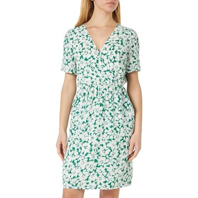 LYNNEA Damklänning med blommönster 19222813-LY02, grön vit, S, Klänning med blommönster, S LYNNEA Damklänning med blommönster 19222813-LY02, grön vit, S, Klänning med blommönster, S