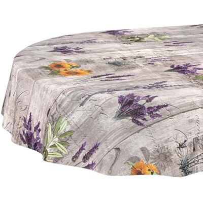 ANRO Vaxduk bordsduk tvättbar lättvårdad vattenavvisande lotuseffekt trädgårdsbordsduk Provence oval 180 x 140 cm skärkant ANRO Vaxduk bordsduk tvättbar lättvårdad vattenavvisande lotuseffekt trädgårdsbordsduk Provence oval 180 x 140 cm skärkant