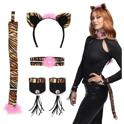 Boland Set med di costumi per vuxen, set multipezzo per costumi i maschera, perfekt per fest a tema e carnevale, costume da animale Boland Set med di costumi per vuxen, set multipezzo per costumi i maschera, perfekt per fest a tema e carnevale, costume da animale