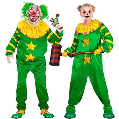 W WIDMANN MILANO Party Fashion – Kostym rymden skräck clown, overall, mördare clown, halloween utklädnad W WIDMANN MILANO Party Fashion – Kostym rymden skräck clown, overall, mördare clown, halloween utklädnad