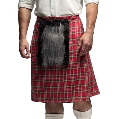 Boland – skotsk kjol för vuxna, kilt för karnevaldräkter, temafest, halloween eller karneval, skotsk dräkt Boland – skotsk kjol för vuxna, kilt för karnevaldräkter, temafest, halloween eller karneval, skotsk dräkt