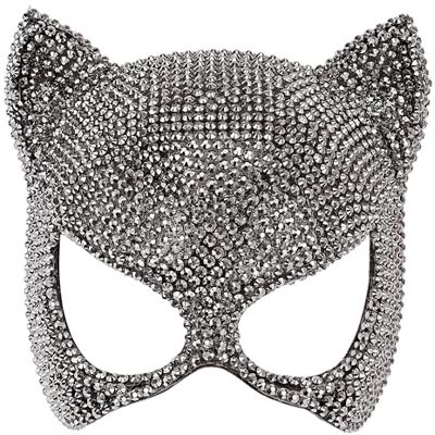 W WIDMANN MILANO Party Fashion – ögonmask katt, halvmask, ansiktsmask, tillbehör för maskeradkostym för karneval W WIDMANN MILANO Party Fashion – ögonmask katt, halvmask, ansiktsmask, tillbehör för maskeradkostym för karneval