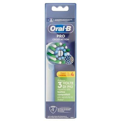 Oral-B Pro Cross Action ersättningsborsthuvuden, 4 x borsthuvuden Oral-B Pro Cross Action ersättningsborsthuvuden, 4 x borsthuvuden