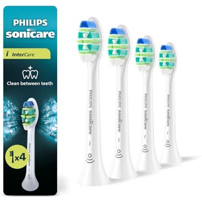 Philips Sonicare InterCare – original borsthuvuden för eltandborstar, vita, 4-pack, HX9004/87 Philips Sonicare InterCare – original borsthuvuden för eltandborstar, vita, 4-pack, HX9004/87