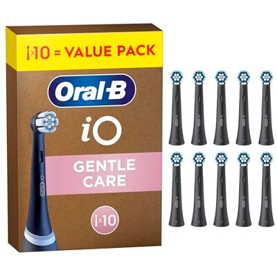 Oral-B iO Mjuk rengöring, original borsthuvuden för iO elektriska tandborstar, vinklade borst för avancerad plackborttagning, mjukaste borsthuvud Oral-B iO Mjuk rengöring, original borsthuvuden för iO elektriska tandborstar, vinklade borst för avancerad plackborttagning, mjukaste borsthuvud