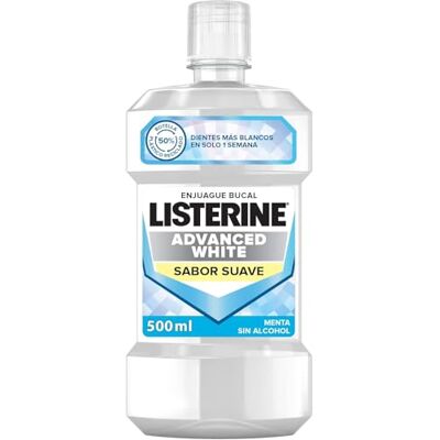 Listerine Munvatten, avancerad blekning, alkoholfri, mild mint, 500 ml Listerine Munvatten, avancerad blekning, alkoholfri, mild mint, 500 ml