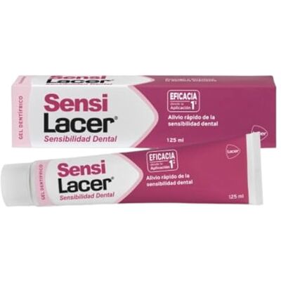 Lacer SENSI 125 ml tandgel, desensibiliserande verkan, snabb och långvarig effekt, dagligt skydd mot karies, stärker exponerad tandkräm, med fluor, glutenfri Lacer SENSI 125 ml tandgel, desensibiliserande verkan, snabb och långvarig effekt, dagligt skydd mot karies, stärker exponerad tandkräm, med fluor, glutenfri