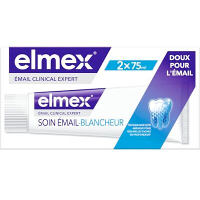 ELMEX Tandkräm i emalj Clinical Expert Emaljvård vithet emaljskydd och kariesförebyggande upp till 3 vita nyanser 2 x 75 ml set med 2 x 75 ml ELMEX Tandkräm i emalj Clinical Expert Emaljvård vithet emaljskydd och kariesförebyggande upp till 3 vita nyanser 2 x 75 ml set med 2 x 75 ml