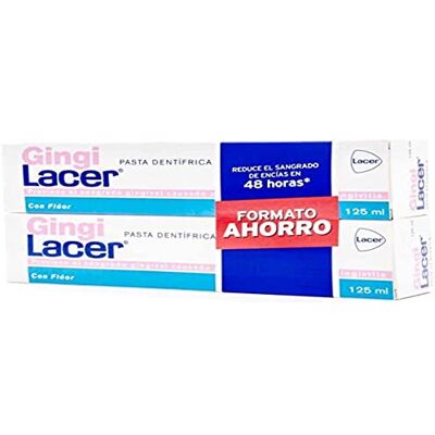 LACER Gingi Duplo Tandkräm, 2 x 125 ml LACER Gingi Duplo Tandkräm, 2 x 125 ml