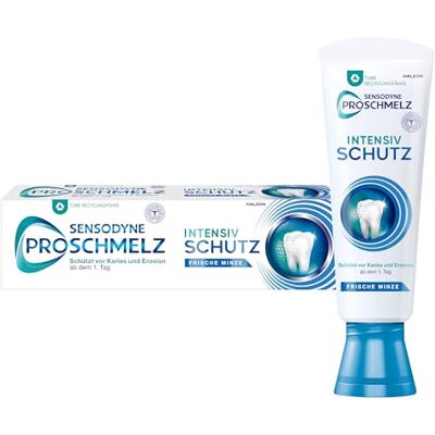 PROSCHMELZ Sensodyne ProSmälz intensivt skydd tandkräm, 1 x 75 ml, daglig tandkräm med tandemaljintensivskyddsteknik PROSCHMELZ Sensodyne ProSmälz intensivt skydd tandkräm, 1 x 75 ml, daglig tandkräm med tandemaljintensivskyddsteknik
