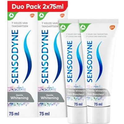 Sensodyne tandkräm mjuk blekning duo 2 x 75 ml Sensodyne tandkräm mjuk blekning duo 2 x 75 ml
