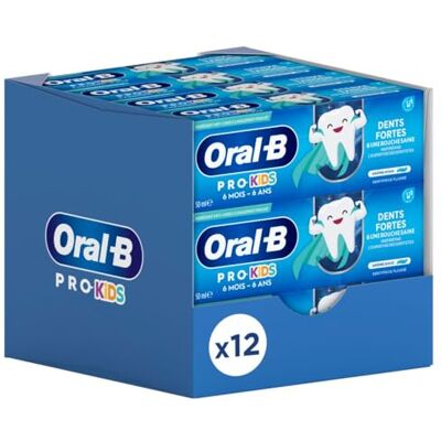 Oral-B Pro Kids Tandkräm, 0 till 6 år 50 ml x12 Oral-B Pro Kids Tandkräm, 0 till 6 år 50 ml x12