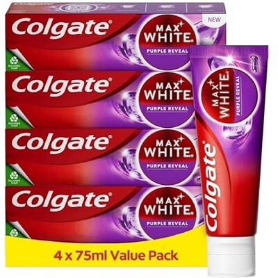 Colgate Max White Purple Reveal Tandkräm för blekning - Tandkräm Colgate Max White Purple Reveal Tandkräm för blekning - Tandkräm