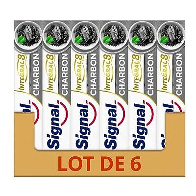 Signal Nature Elements Integral 8 Charbon Tandkräm set med 6 75 ml tandkrämer Signal Nature Elements Integral 8 Charbon Tandkräm set med 6 75 ml tandkrämer