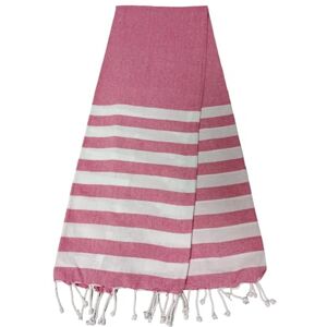 Rosa Randig Handduk ATOUT CIEL - Badtextil Rosa Randig Handduk ATOUT CIEL - Badtextil