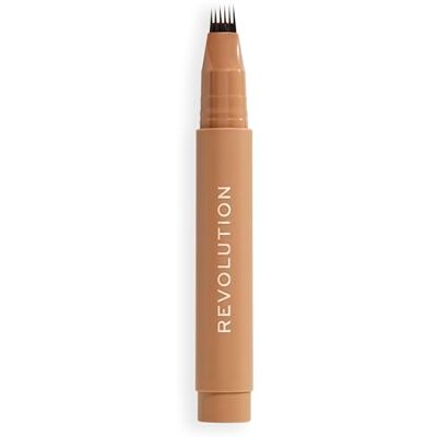 Revolution Beauty London Revolution Instant Brow Hair Pen, Precision Applicator för håreffekt, långvarig ögonbrynspenna, kall brun, vegansk och djurförsöksfri, 1,8 ml Revolution Beauty London Revolution Instant Brow Hair Pen, Precision Applicator för håreffekt, långvarig ögonbrynspenna, kall brun, vegansk och djurförsöksfri, 1,8 ml