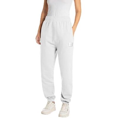Replay Joggingbyxor för kvinnor med normal passform, 001 vit, L Replay Joggingbyxor för kvinnor med normal passform, 001 vit, L
