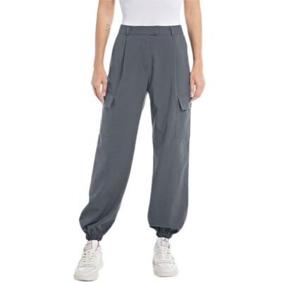 Replay Cargo-joggingbyxor för kvinnor, 493 Iron Gray, 24W Replay Cargo-joggingbyxor för kvinnor, 493 Iron Gray, 24W