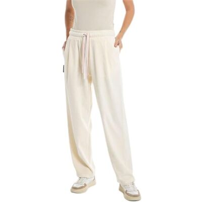 Replay Joggingbyxor för kvinnor, rak passform, 012 platina, XXS Replay Joggingbyxor för kvinnor, rak passform, 012 platina, XXS