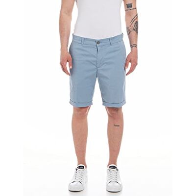 Replay M9898 Bermudas för män, 388 stålblå, 29, 388 Steel Blue, 29W Replay M9898 Bermudas för män, 388 stålblå, 29, 388 Steel Blue, 29W