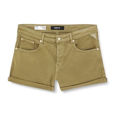 Replay Anyta-shorts för kvinnor, 962 Mörkgrön, 25W Replay Anyta-shorts för kvinnor, 962 Mörkgrön, 25W