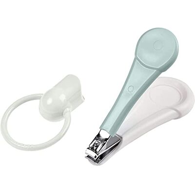 Béaba – Nagelklippare för spädbarn och barn – nagelvård och manikyr – brett och ergonomiskt handtag – blå Béaba – Nagelklippare för spädbarn och barn – nagelvård och manikyr – brett och ergonomiskt handtag – blå