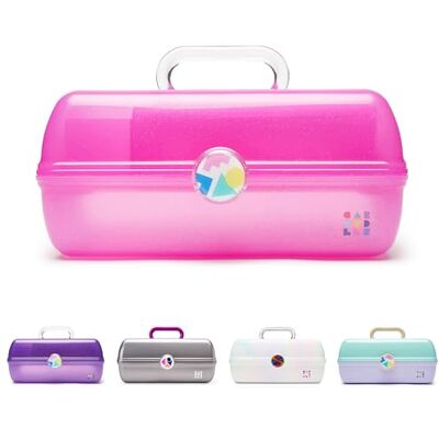 Caboodles Rainbow Rad On-The-Go Sminkförvaring för flickor, Het rosa glitter, 13.38x8.88x6.5 Inch (Pack of 1) Caboodles Rainbow Rad On-The-Go Sminkförvaring för flickor, Het rosa glitter, 13.38x8.88x6.5 Inch (Pack of 1)