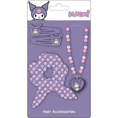CERDÁ LIFE'S LITTLE MOMENTS Hello Kitty Kuromi skönhets tillbehörsset Pincett, scrunchie och halsband för barn Lila nyanser tillbehör Sanrio alternativ design CERDÁ LIFE'S LITTLE MOMENTS Hello Kitty Kuromi skönhets tillbehörsset Pincett, scrunchie och halsband för barn Lila nyanser tillbehör Sanrio alternativ design