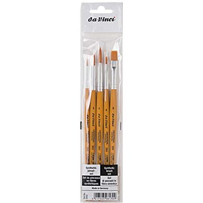 da Vinci Student Series 3502 Universal Student/Nybörjare Penselset, Syntetisk med lackerat handtag, 5 borstar da Vinci Student Series 3502 Universal Student/Nybörjare Penselset, Syntetisk med lackerat handtag, 5 borstar