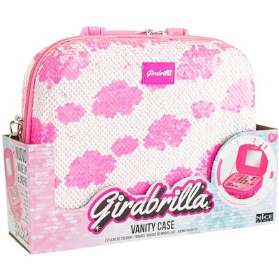 Girabrilla Make Up Case, sminkväska, moln, vit och rosa, 02550G Girabrilla Make Up Case, sminkväska, moln, vit och rosa, 02550G