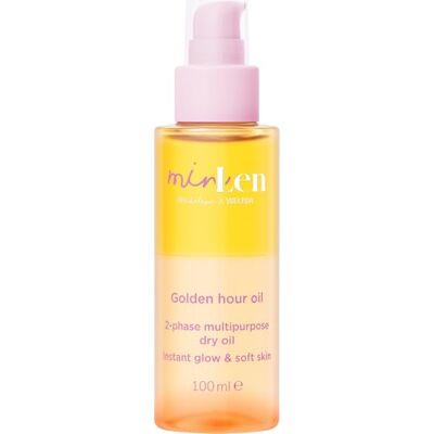 minLen Golden Hour Oil – naturlig kroppsolja för lyster och återfuktad mjuk hud en vårdande olja med jojobaolja och havssalt som ger huden omedelbar lyster och gör den mjuk (vegansk, 100ml) minLen Golden Hour Oil – naturlig kroppsolja för lyster och återfuktad mjuk hud en vårdande olja med jojobaolja och havssalt som ger huden omedelbar lyster och gör den mjuk (vegansk, 100ml)