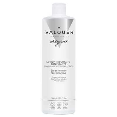Valquer Laboratorios Valquer origins återfuktande och toning alkoholfri ansiktslotion, lugnar och fräschar upp alla hudtyper med aloe vera och trollhassel, vegansk formel, 500 ml Valquer Laboratorios Valquer origins återfuktande och toning alkoholfri ansiktslotion, lugnar och fräschar upp alla hudtyper med aloe vera och trollhassel, vegansk formel, 500 ml