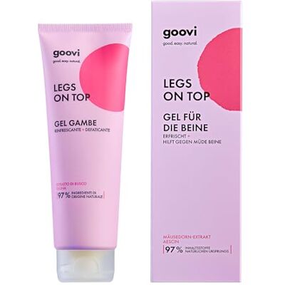 Goovi Legs On Top Legs Gel – friskhet och lätthet, tunga ben – 97 procent naturliga ingredienser – 125 ml Goovi Legs On Top Legs Gel – friskhet och lätthet, tunga ben – 97 procent naturliga ingredienser – 125 ml