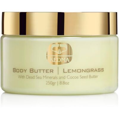 Kedma - Body Butter Lemongrass med Kakao och Mineraler från Döda havet - Body Butter Kedma - Body Butter Lemongrass med Kakao och Mineraler från Döda havet - Body Butter