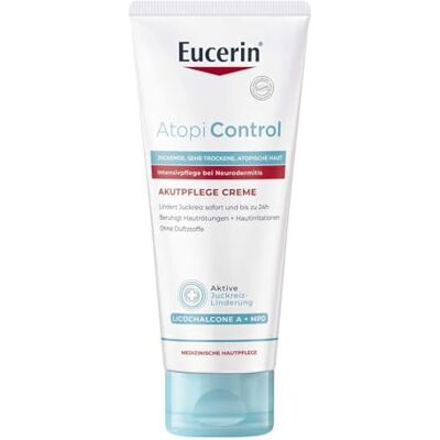 Eucerin AtopiControl Akutpflege Creme reduziert Juckreiz und lindert Rötungen und Hautreizungen, 100 ml grädde Eucerin AtopiControl Akutpflege Creme reduziert Juckreiz und lindert Rötungen und Hautreizungen, 100 ml grädde