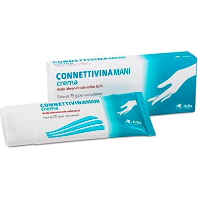 CONNETTIVINA Farmaceutisk Mani Cream Fidia 75 g rör Hyaluronsyrasyrabaserat natriumsalt 0,2% CONNETTIVINA Farmaceutisk Mani Cream Fidia 75 g rör Hyaluronsyrasyrabaserat natriumsalt 0,2%