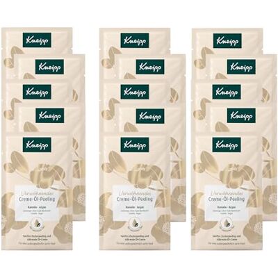 Kneipp Skäm bort kräm-oljeskrubb – kroppsskrubb med värdefulla arganolja och fina sockerkristaller – 15 x 40 ml Kneipp Skäm bort kräm-oljeskrubb – kroppsskrubb med värdefulla arganolja och fina sockerkristaller – 15 x 40 ml