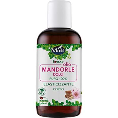 Matt Forsan söt mandelolja, elastisk för kroppen, utan parfym, ger näring och återfuktar torr hud, perfekt för att förebygga bristningar, 250 ml Matt Forsan söt mandelolja, elastisk för kroppen, utan parfym, ger näring och återfuktar torr hud, perfekt för att förebygga bristningar, 250 ml