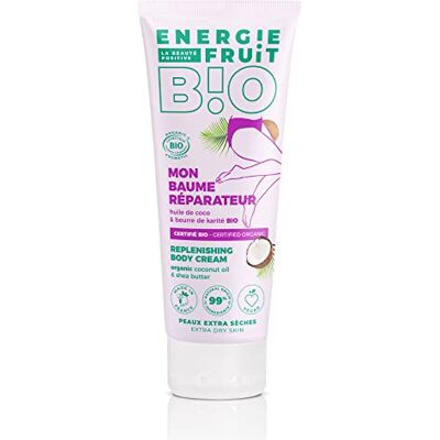 ENERGIE FRUIT Energy FRUIT Reparerande kroppsbalsam Ekologisk certifierad av Ecocert Kokosolja och sheasmör Vegan 200 ml ENERGIE FRUIT Energy FRUIT Reparerande kroppsbalsam Ekologisk certifierad av Ecocert Kokosolja och sheasmör Vegan 200 ml