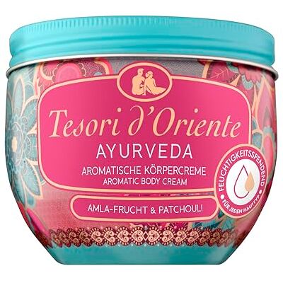 YESMOO TESORI D'ORIENTE Kroppskräm "Ayurveda", 300 ml, aromatisk kroppslotion med amlafrukt och patchouli, fuktkräm för kroppsvård, wellness-ritual för kropp och sinnen YESMOO TESORI D'ORIENTE Kroppskräm "Ayurveda", 300 ml, aromatisk kroppslotion med amlafrukt och patchouli, fuktkräm för kroppsvård, wellness-ritual för kropp och sinnen