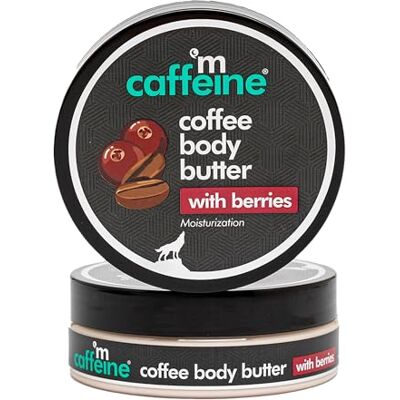 mCaffeine Coffee and Berries Body Butter Body Lotion for Women Hydrates, Soothes and Softens Dry Skin förbättrar hudfuktbarriären 100 g mCaffeine Coffee and Berries Body Butter Body Lotion for Women Hydrates, Soothes and Softens Dry Skin förbättrar hudfuktbarriären 100 g