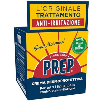 PREP , Hudskyddande kräm, lugnande kräm för alla hudtyper, fuktgivande torr och irriterad hudkräm, kroppskräm herr, dam och barn, 75 ml vasstorlek PREP , Hudskyddande kräm, lugnande kräm för alla hudtyper, fuktgivande torr och irriterad hudkräm, kroppskräm herr, dam och barn, 75 ml vasstorlek