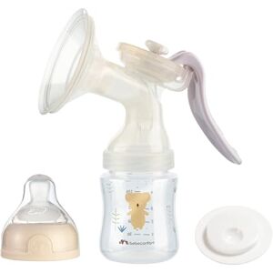 Bebeconfort Manuell Bröstpump, Bröstpump i Silikon, Manuell Bröstpumpsats med 150 ml nappflaska inkluderad, Sand Bebeconfort Manuell Bröstpump, Bröstpump i Silikon, Manuell Bröstpumpsats med 150 ml nappflaska inkluderad, Sand