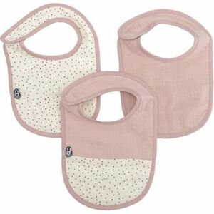 DOMIVA Baby Haklappar - 3-pack - 6-12 månader - Bomull Gaze - Gammal Rosa - Baby Haklappar DOMIVA Baby Haklappar - 3-pack - 6-12 månader - Bomull Gaze - Gammal Rosa - Baby Haklappar