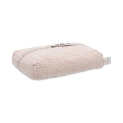Jollein våtservetter etui Wild Rose – förvaring för våtservetter – muslin med tryck på insidan – med dragkedja – våtservettlåda – kompakt och snygg – gammalrosa Jollein våtservetter etui Wild Rose – förvaring för våtservetter – muslin med tryck på insidan – med dragkedja – våtservettlåda – kompakt och snygg – gammalrosa